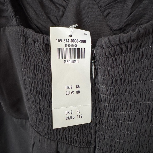 NWT: Abercrombie & Fitch Little Black Dress with Long Puffed Sleeves - Picture 3 of 8